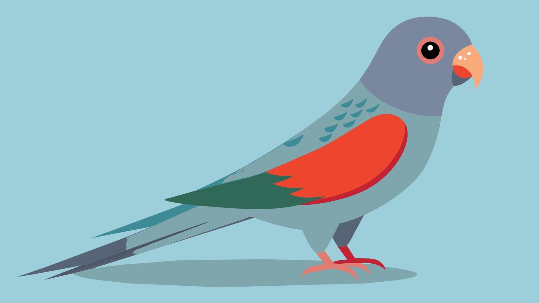 Boukers Parrot Stunning Illustration for Your Designs vector