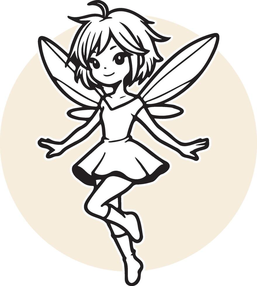 Sprite Fairy Illustration. vector