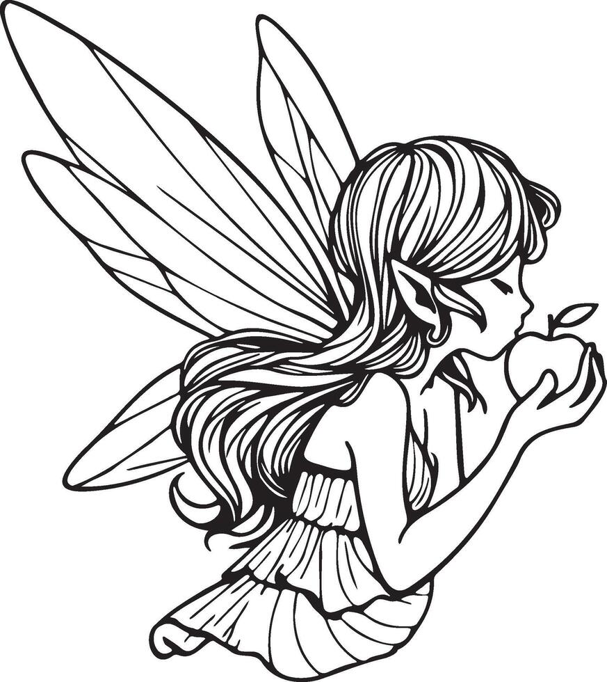 Sprite Fairy Illustration. vector