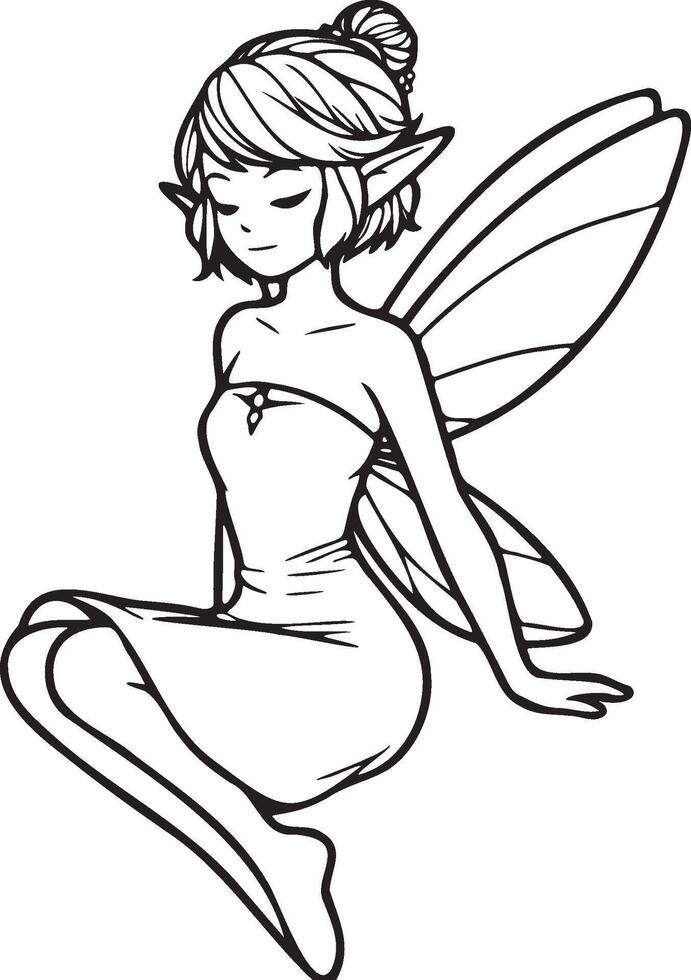 Sprite Fairy Illustration. vector