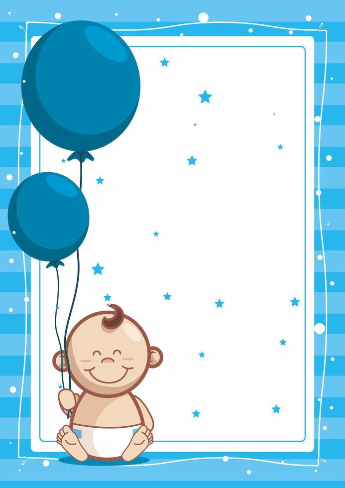 Abstract background for birthday celebrate, baby boss, anniversary, and other greeting with cute color vector