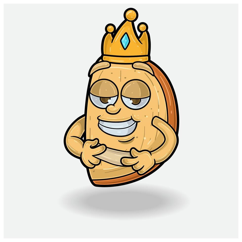 Biscotti With Love struck expression. Mascot cartoon character for flavor, strain, label and packaging product. vector