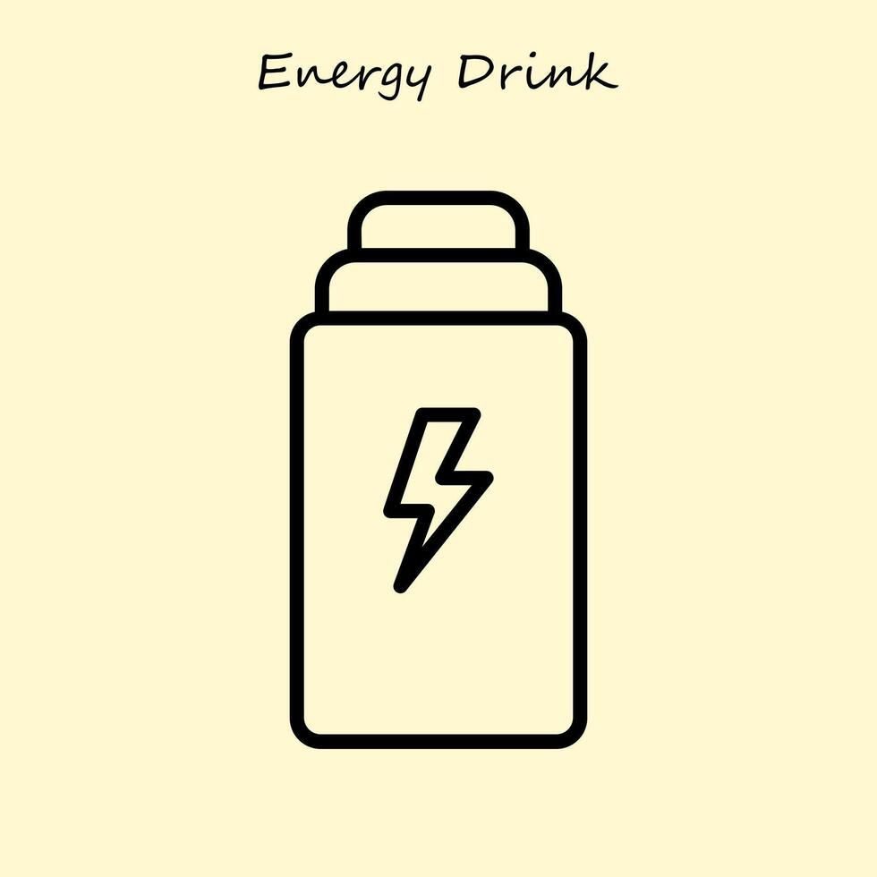 Energy Drink Simple Icon vector