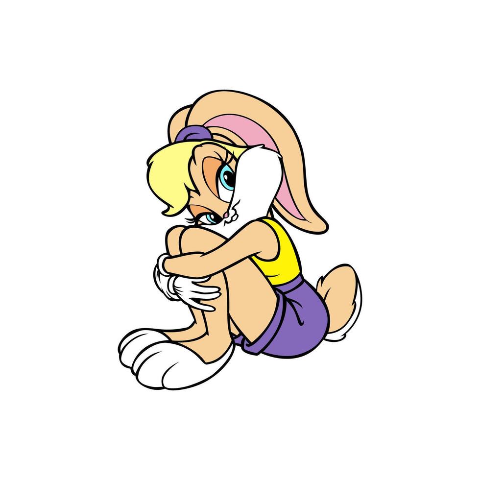 Looney tunes animated characters bugs bunny baby cartoon vector