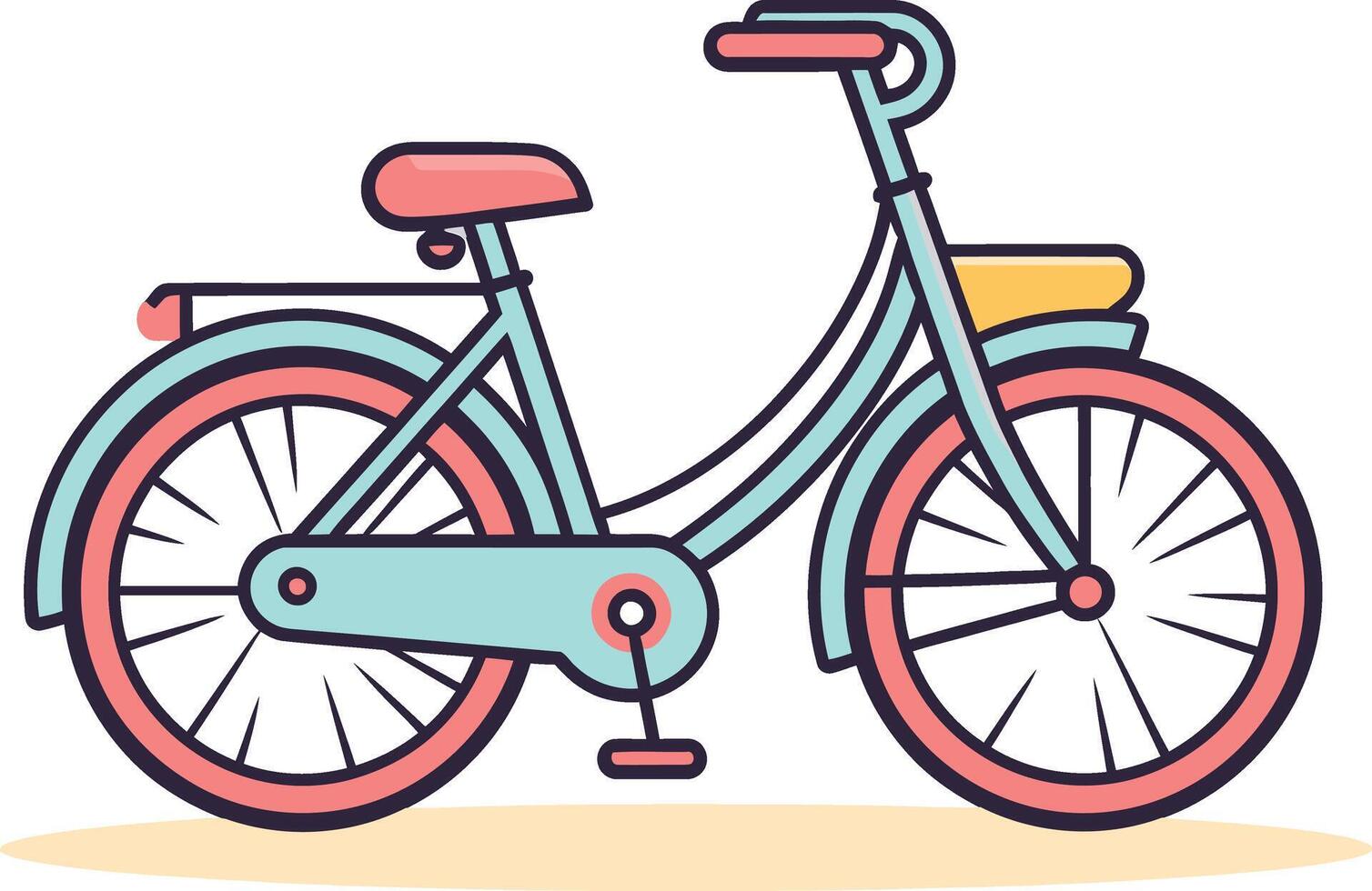 bicicleta ligero gráfico Arte de bicicleta engranaje vector