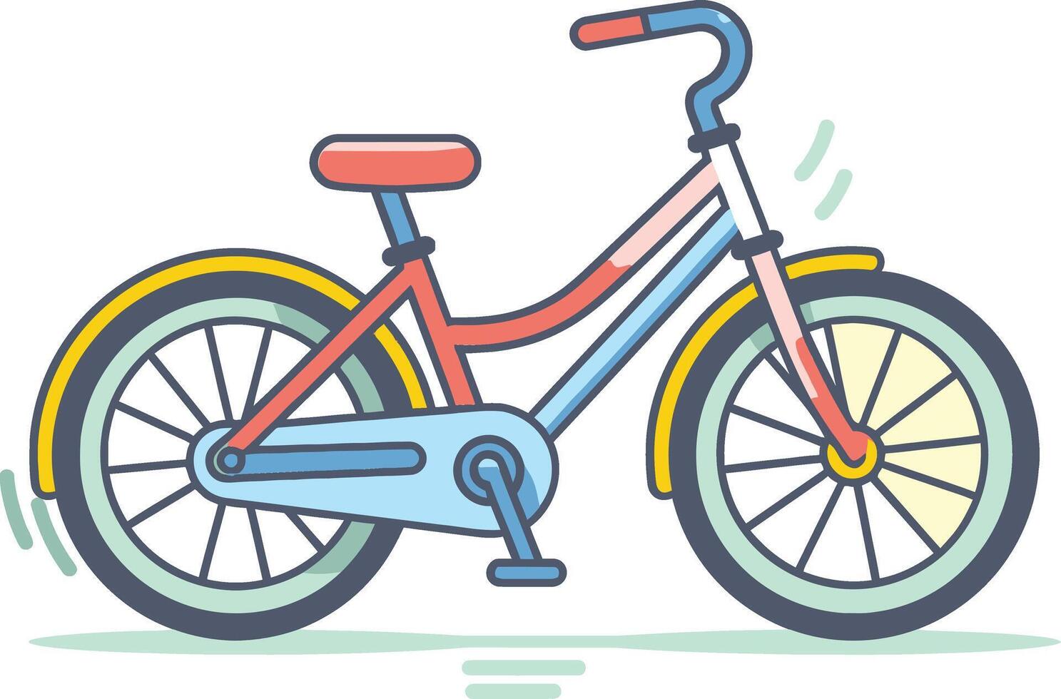 montaña andar en bicicleta sendero ilustración de bicicleta herramientas vector