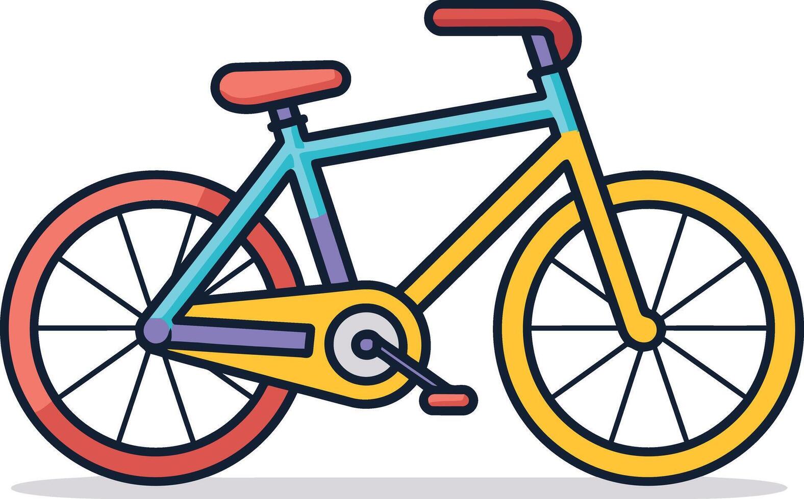 bicicleta bloquear gráfico vectorizado bicicleta compartir concepto vector