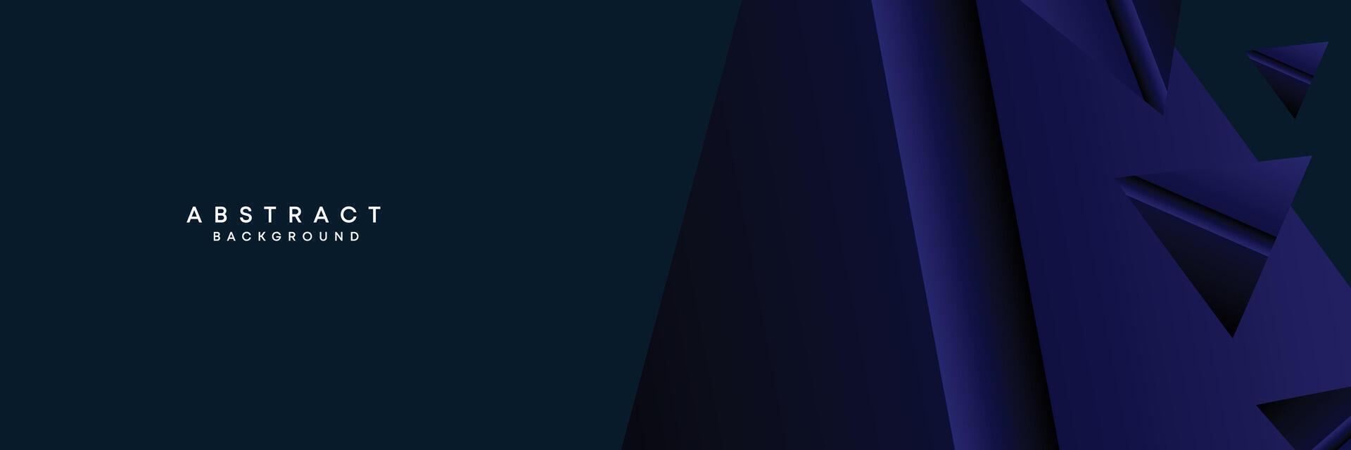 Dark blue, black abstract technological modern geometric banner background. dark navy blue gradient web header, promotional banner design for corporate, business, party, seminar, festive background vector
