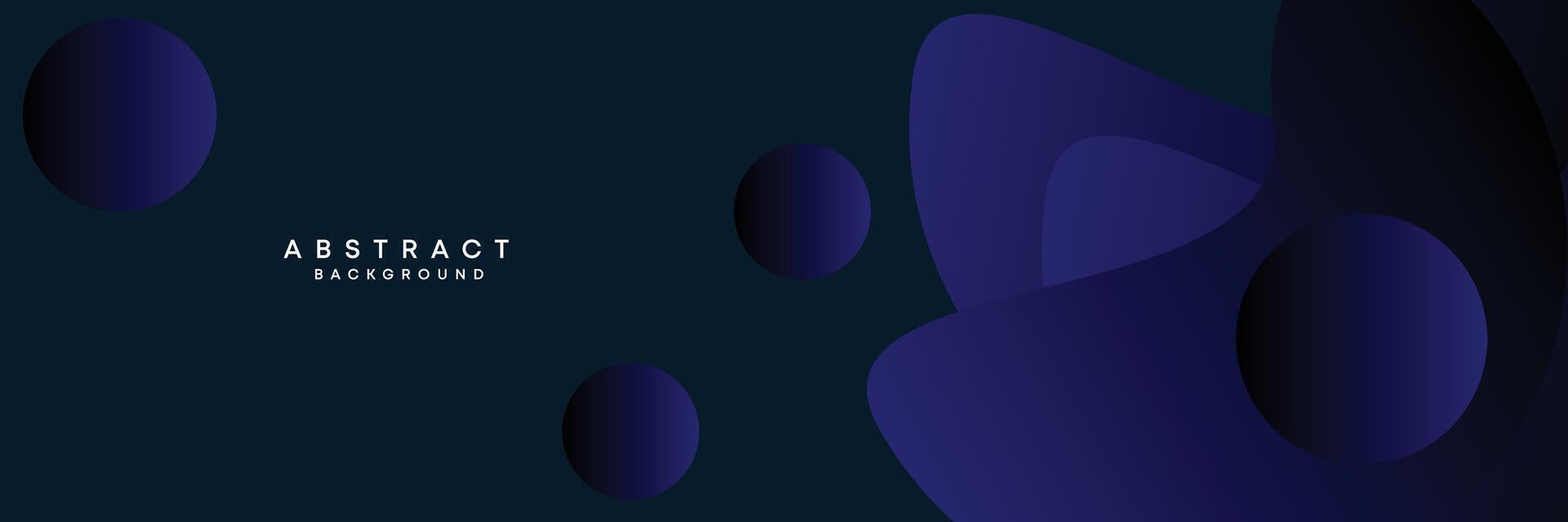 Dark blue, black abstract technological modern geometric banner background. dark navy blue gradient web header, promotional banner design for corporate, business, party, seminar, festive background vector