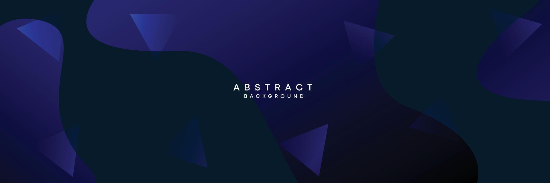 Dark blue, black abstract technological modern geometric banner background. dark navy blue gradient web header, promotional banner design for corporate, business, party, seminar, festive background vector