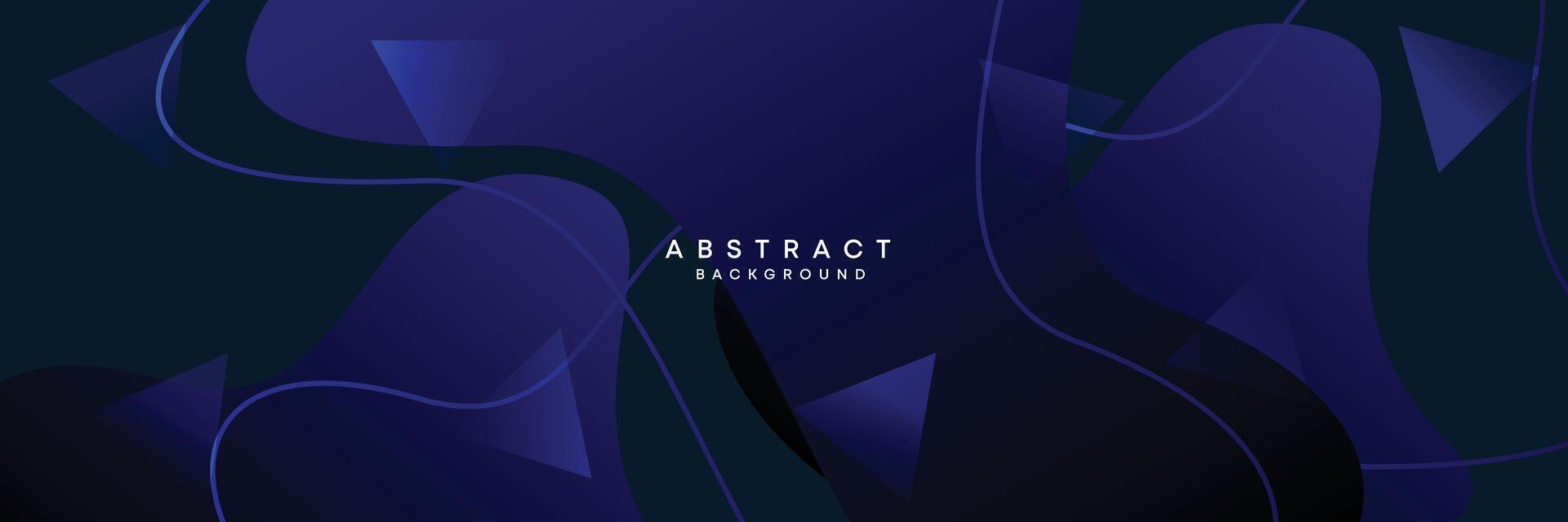 Dark blue, black abstract technological modern geometric banner background. dark navy blue gradient web header, promotional banner design for corporate, business, party, seminar, festive background vector
