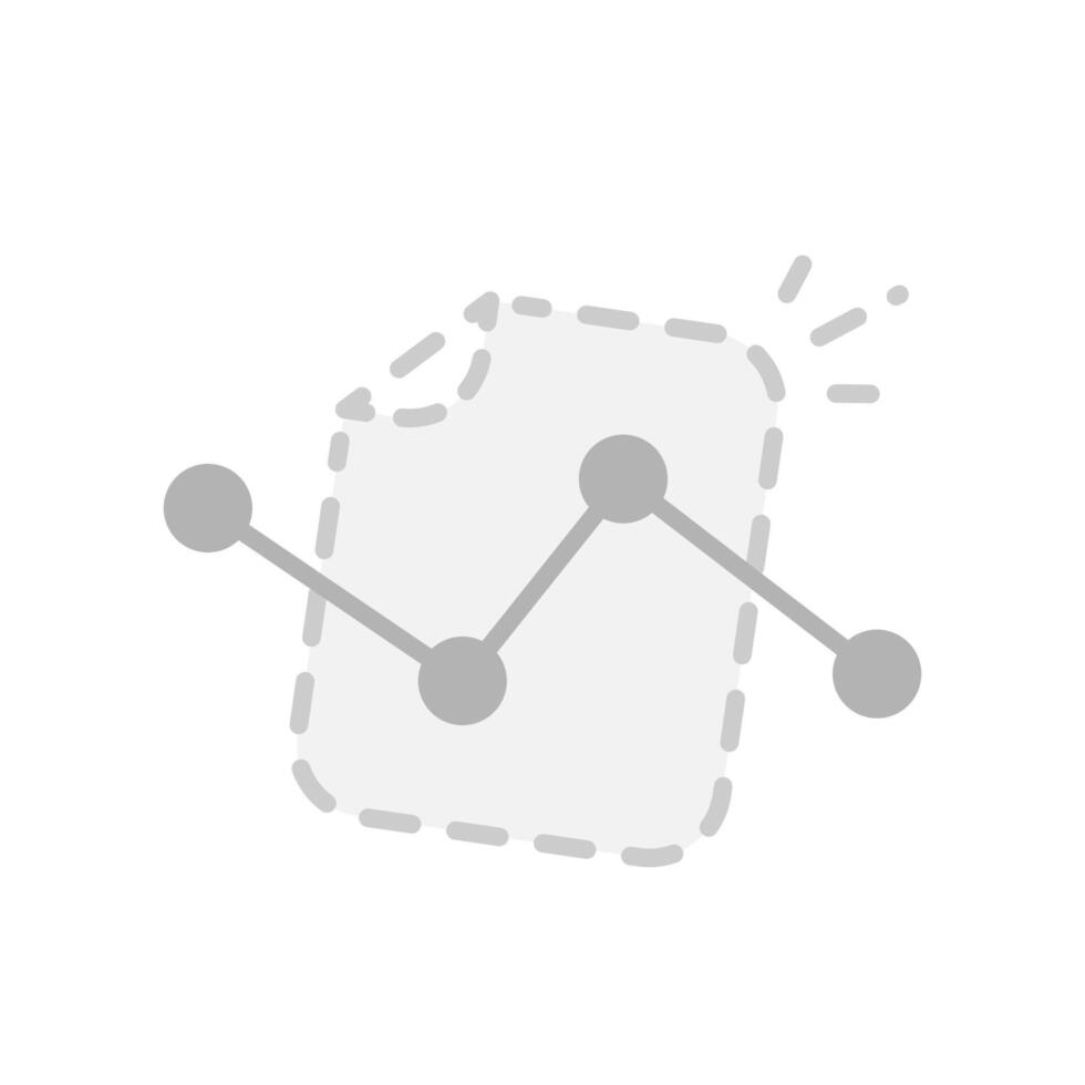 Statistics, not available. There is no data to display concept illustration flat design. simple modern graphic element for empty state ui, infographic, icon vector