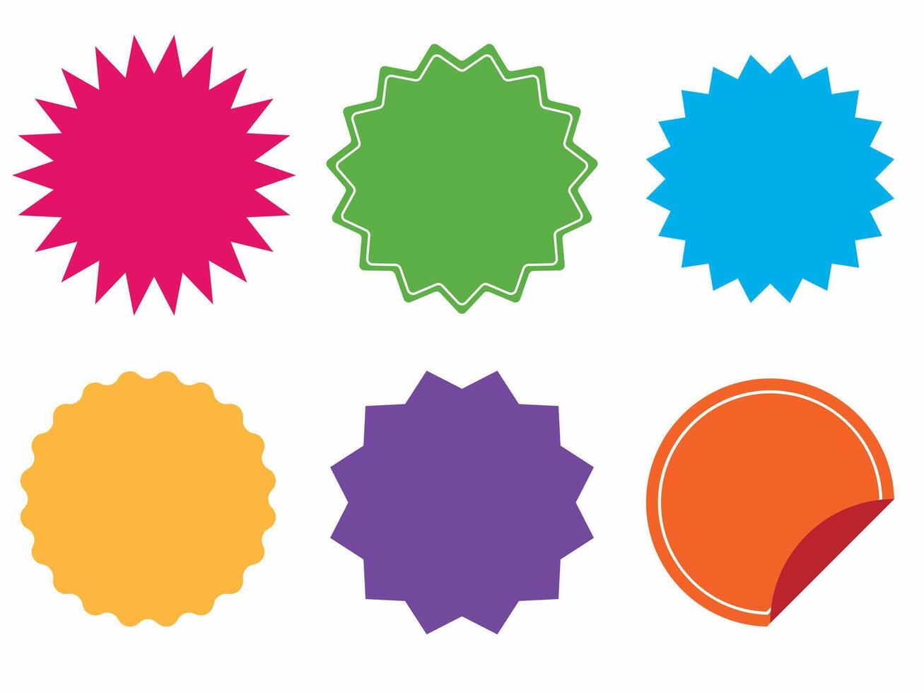 Set of verification icon stamp. Guaranteed stamp or verified badge vector