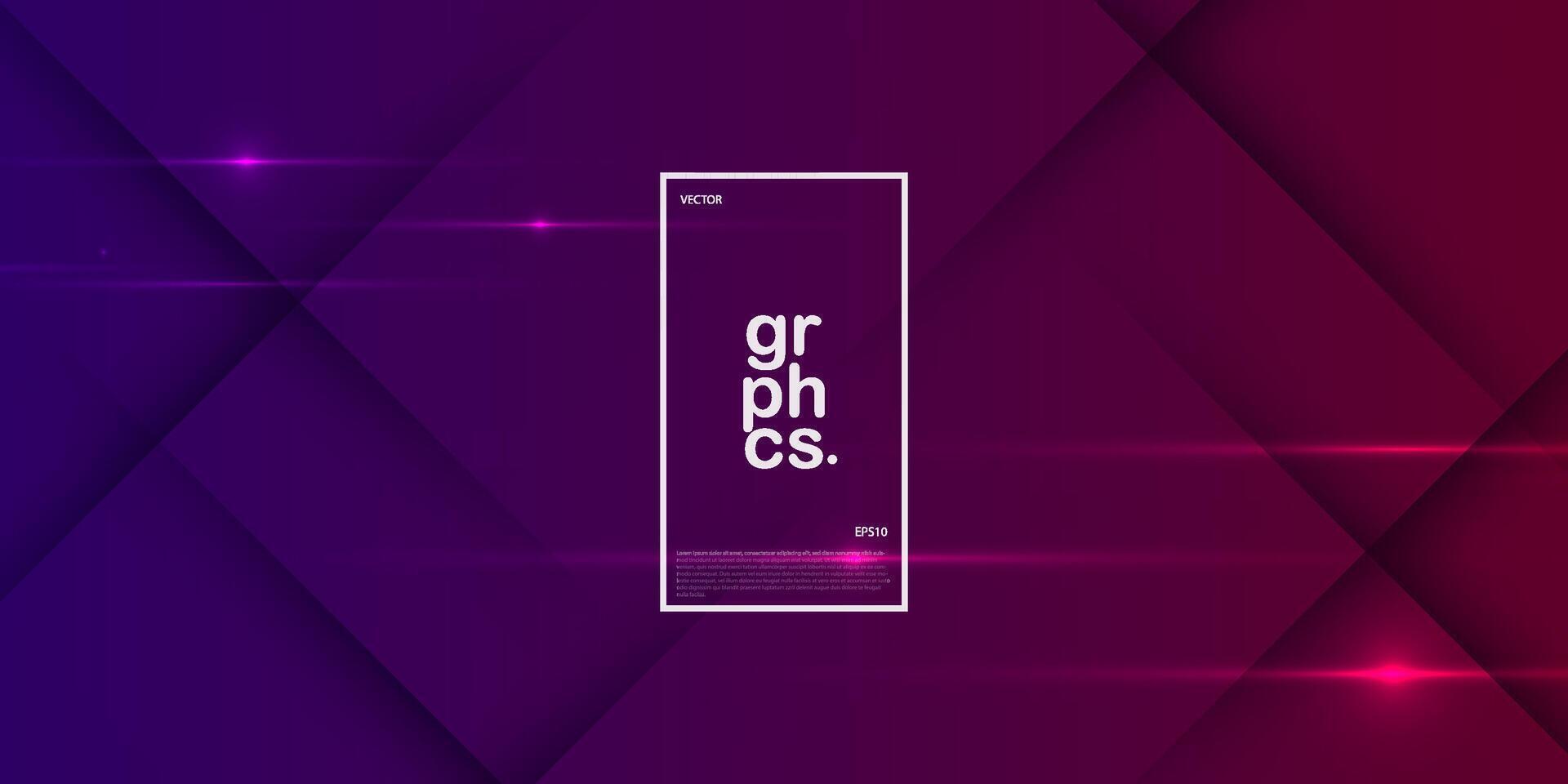 Modern premium geometric dark purple violet background design template. Cross shadow and light elements. Eps10 vector