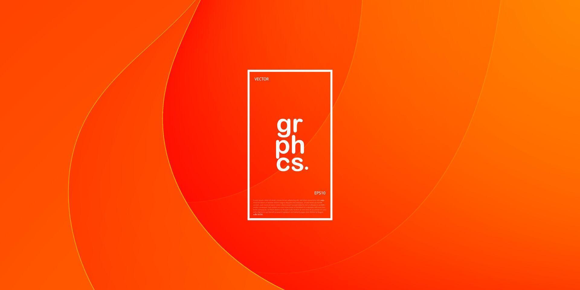 Modern overlap premium orange background design. Eps10 vector