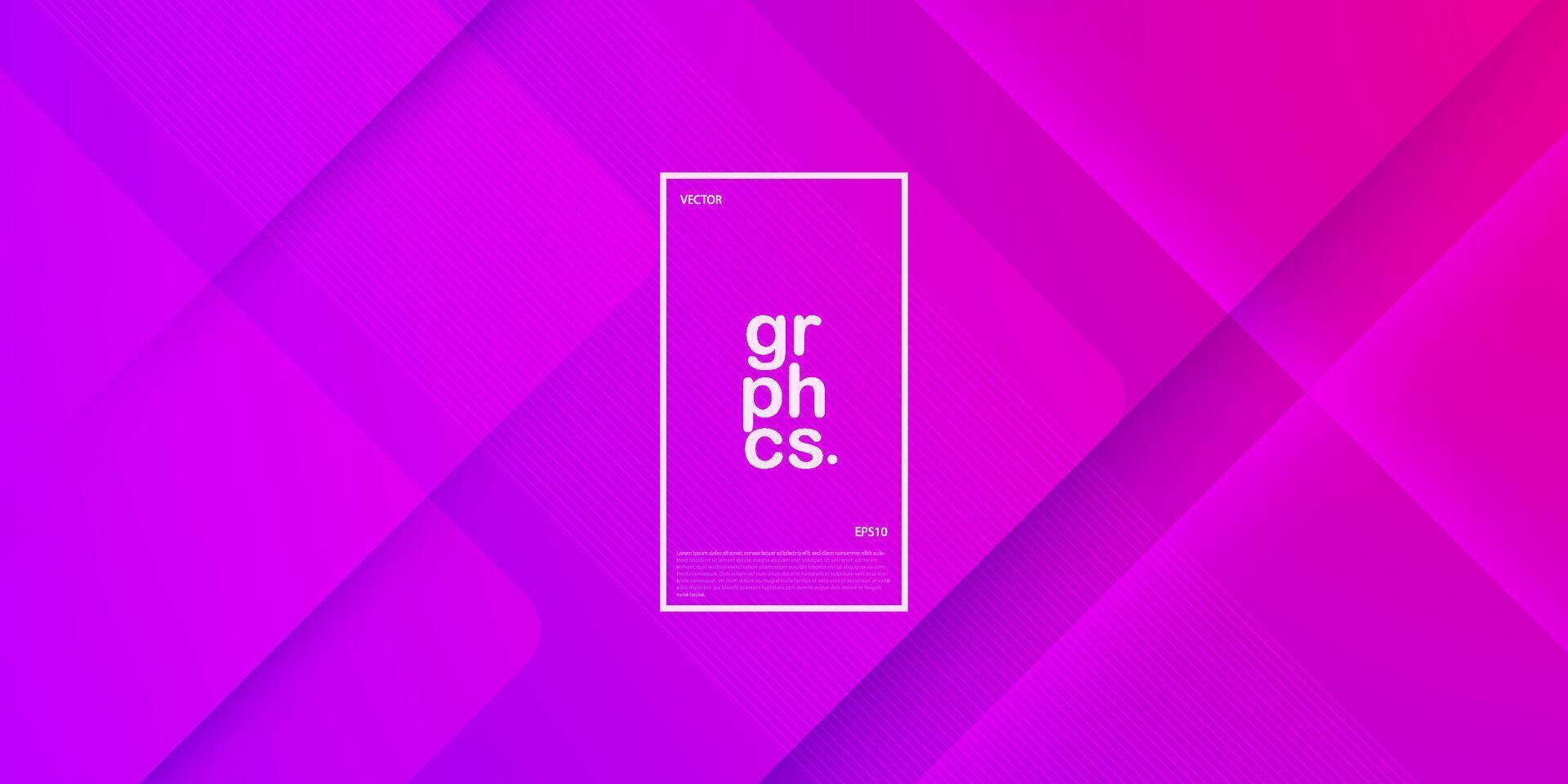 Abstract trendy geometric futuristic overlap background with colorful purple gradient background design. Modern papercut pattern. Eps10 vector