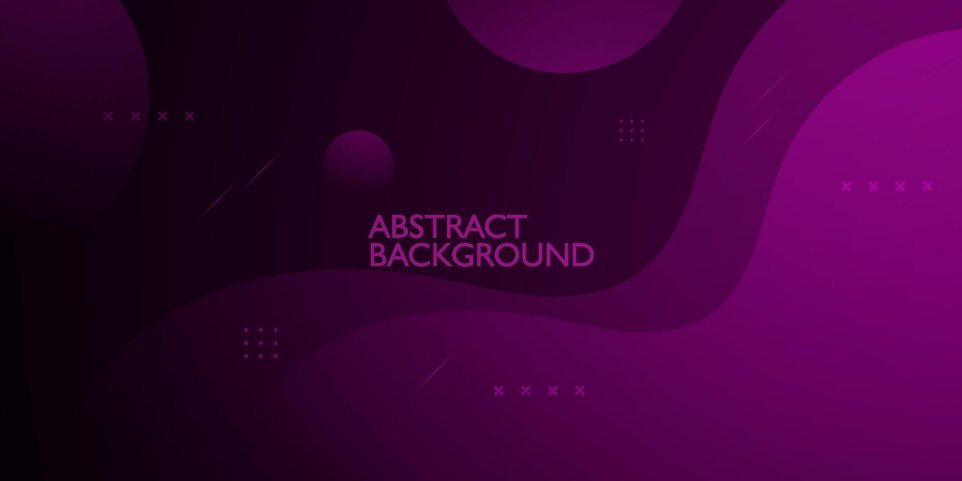 Dark purple geometric background. Wave color background with circle pattern design. Fluid shapes composition. Eps10 vector