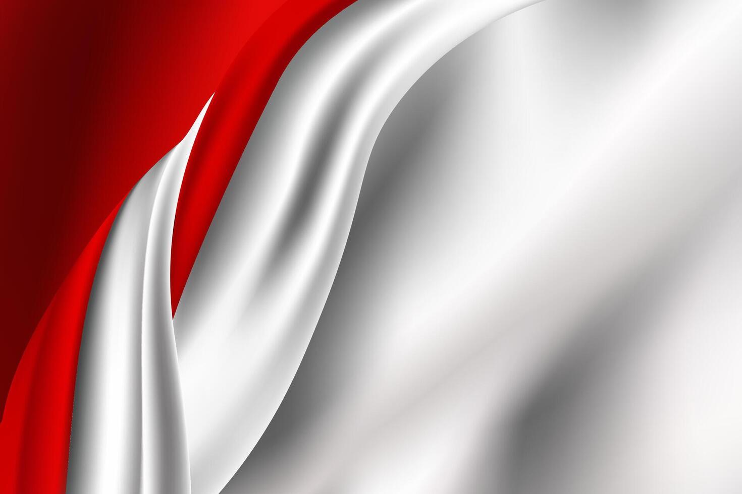 red, white background indonesia flag vector