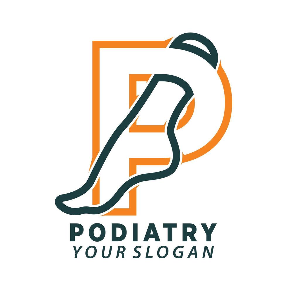 podiatry or foot care premium design vector