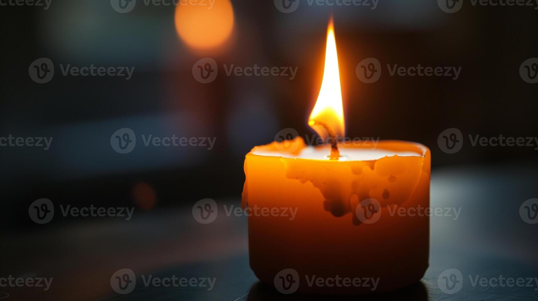 The subtle scent of burning wax mingled with the crisp night air. 2d flat cartoon photo