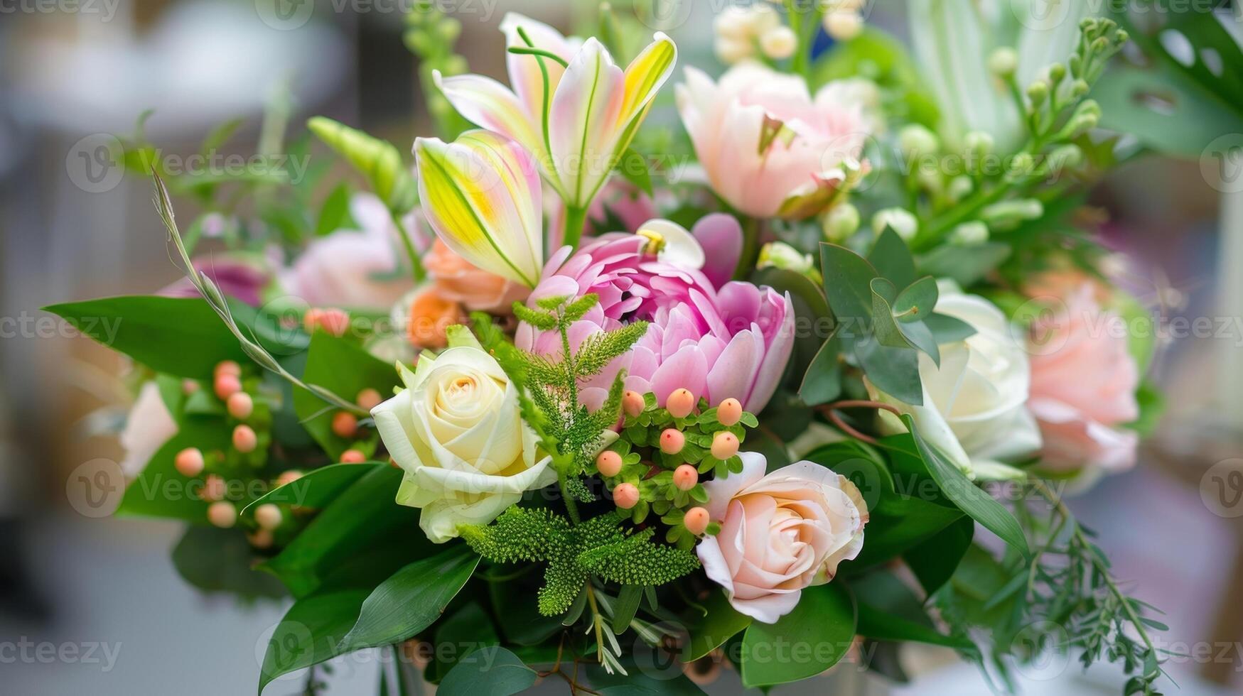 A flower arranging workshop where friends and family can create beautiful spring bouquets together using fresh blooms and foliage photo