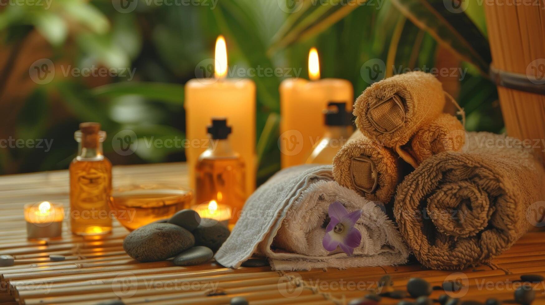 A the using aromatherapy in the sauna incorporating calming scents to enhance the relaxation and therapy experience. photo