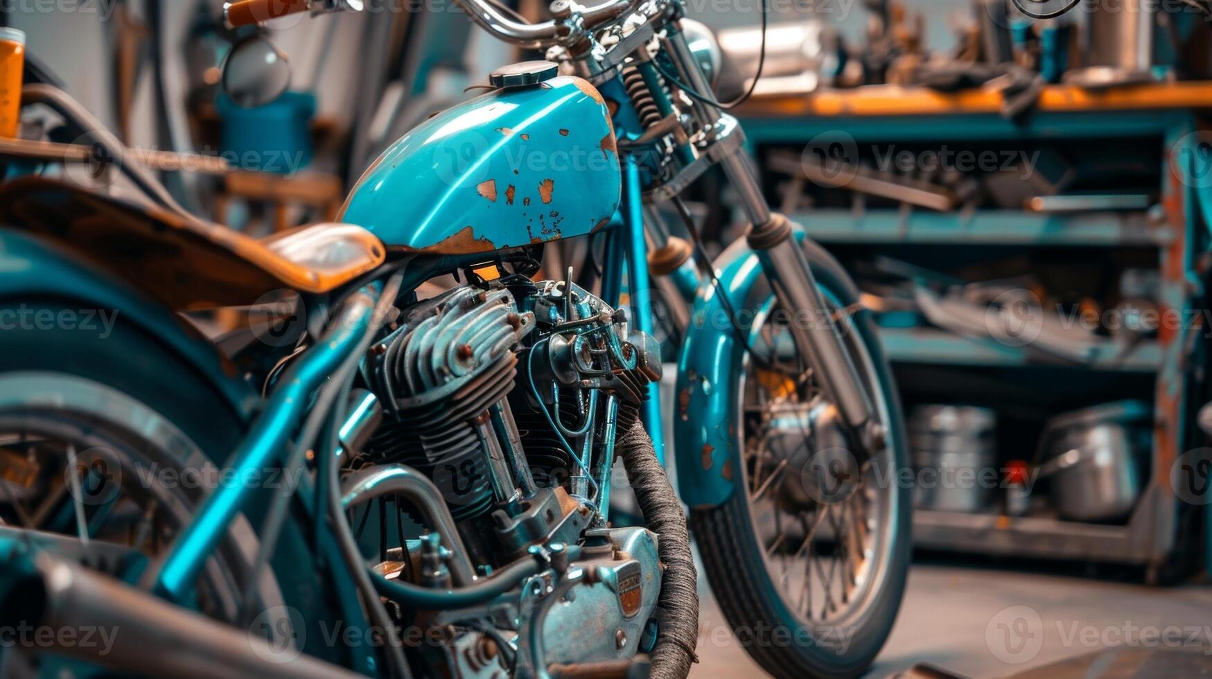 The skilled craftsmen pay close attention to even the smallest details ensuring that every custom bike is flawlessly built to match the owners specifications photo