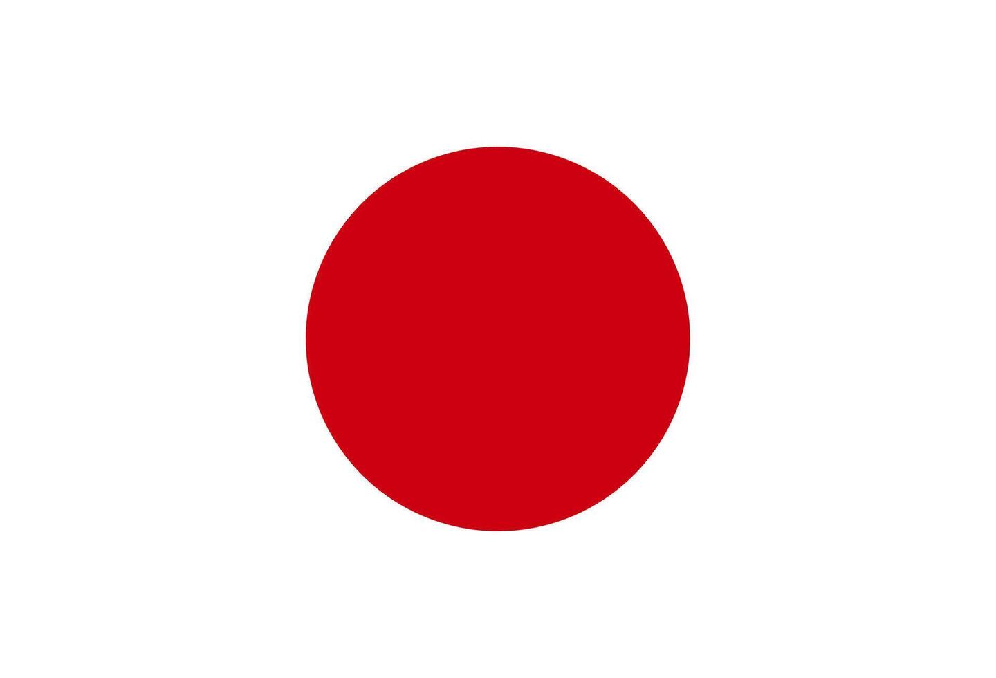 The national flag of japan vector