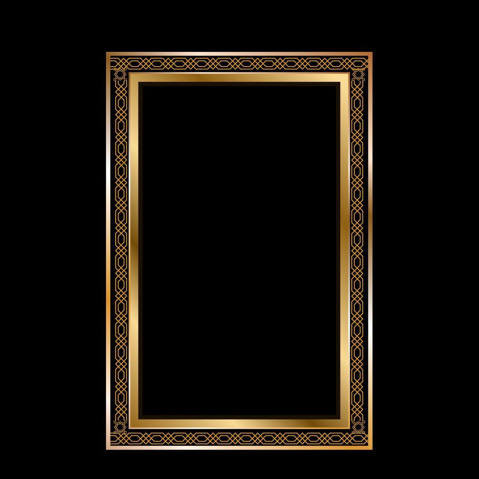 Aluminum frame template vector
