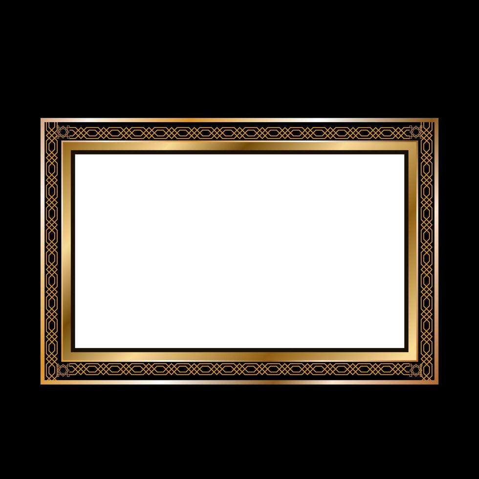 Aluminum frame template vector