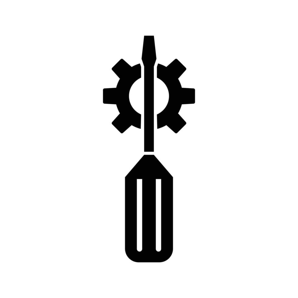 repair icon design. mechanical system setting sign and symbol. vector