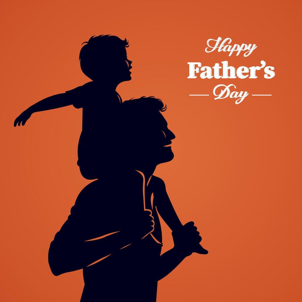 Happy Fathers day flyer background, web banner, poster vector