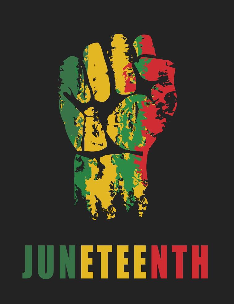 Juneteenth Freedom Day Background Design. Banner, Poster, Greeting Card vector