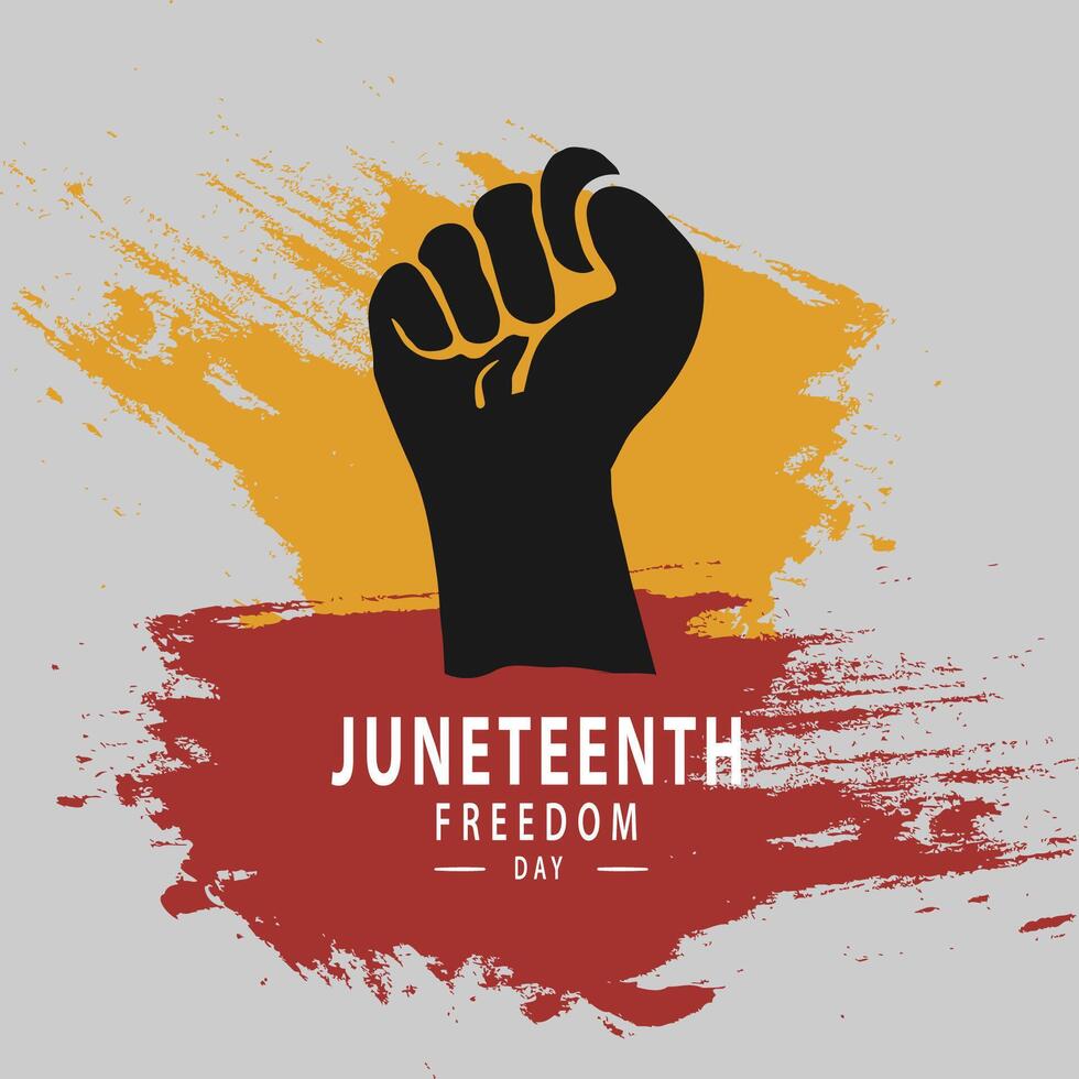 juneteenth freedom day social media vector