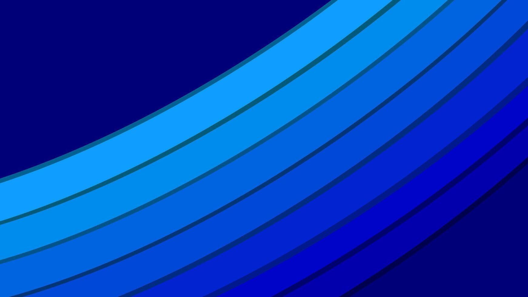 azul línea resumen vector