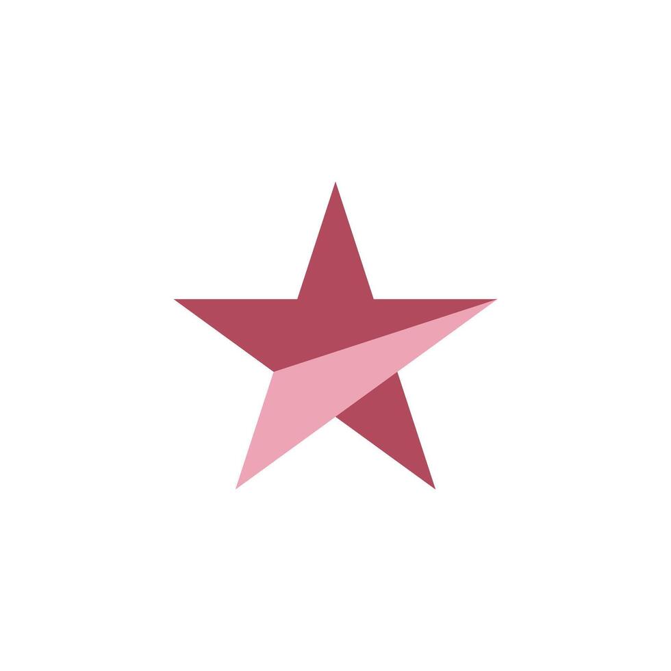 Star logo simple design vector