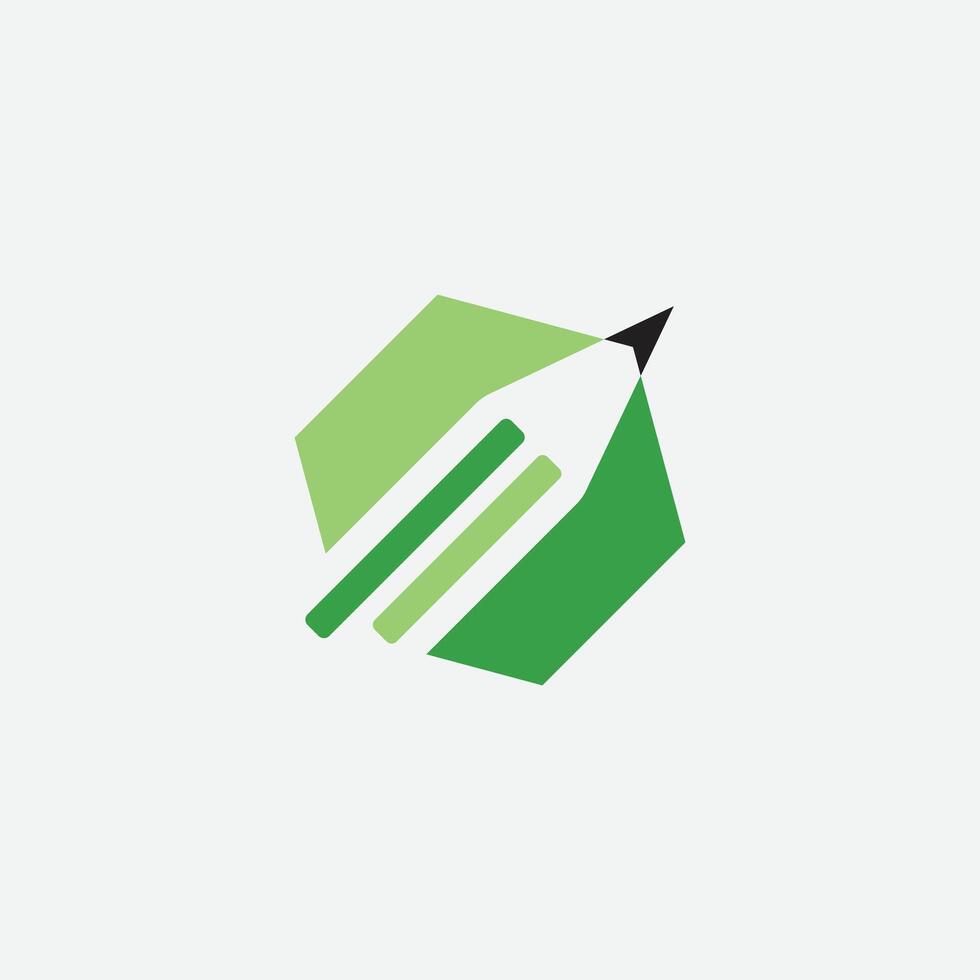 Pencil logo design vector