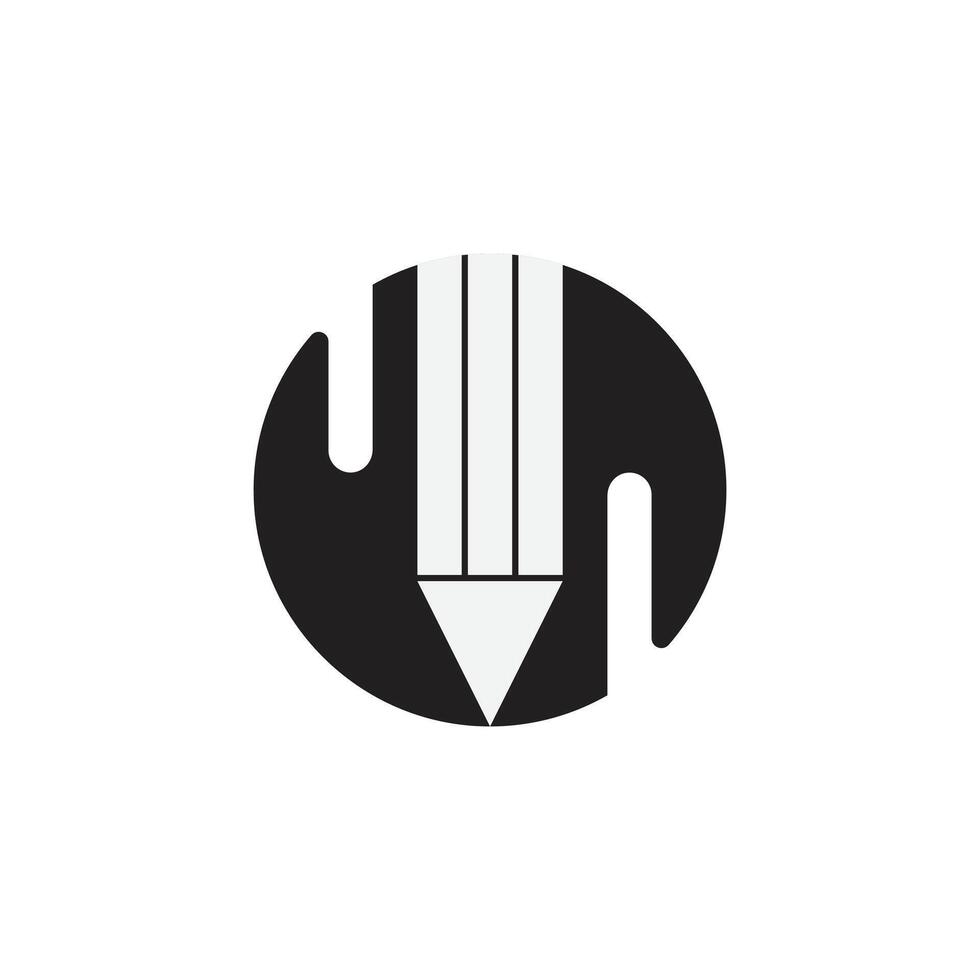 Pencil logo design vector