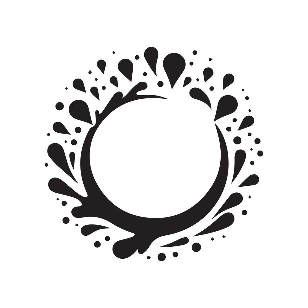 water splash logo template, water splash logo element, splash logo vector