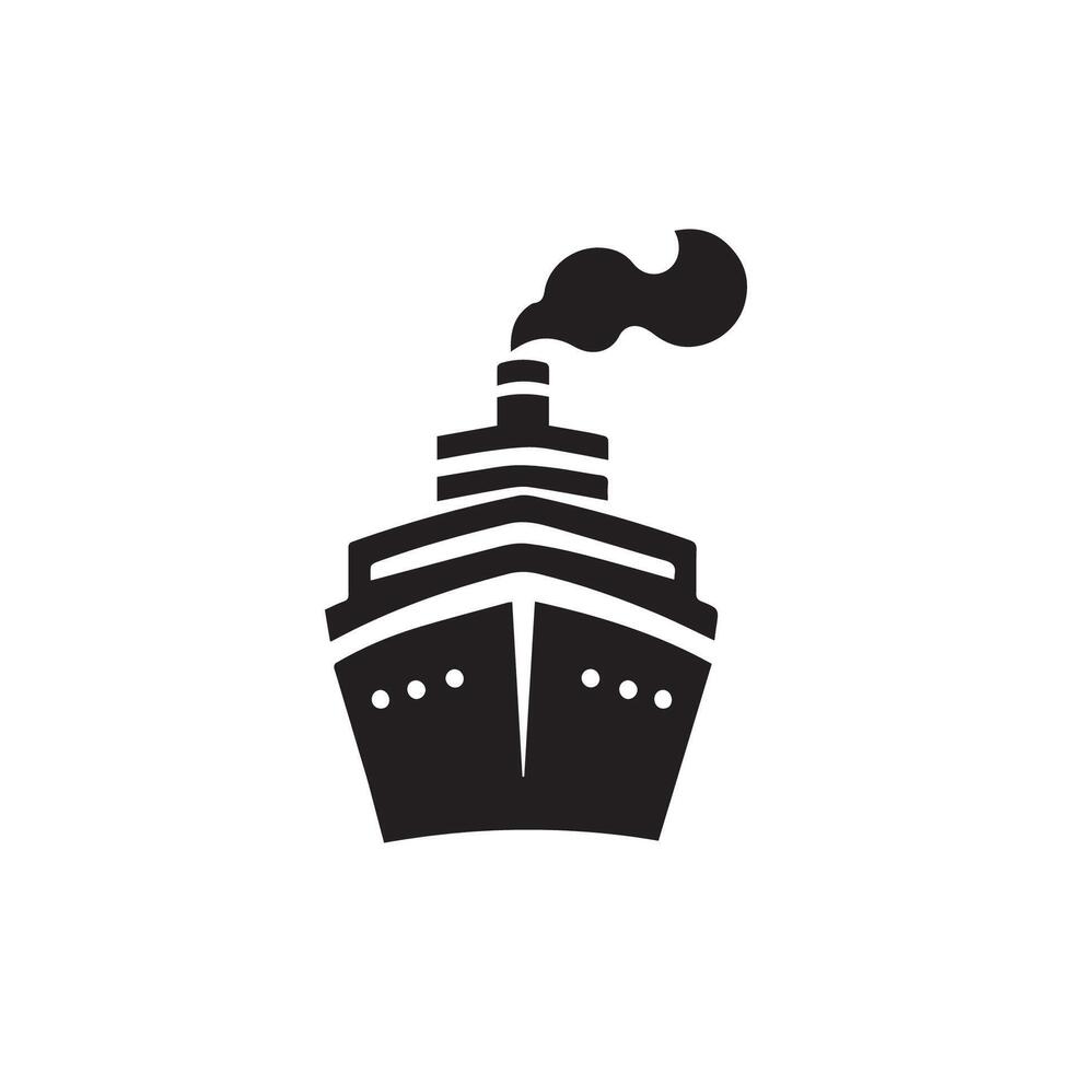 ship logo template, ship element, ship icon illustration vector