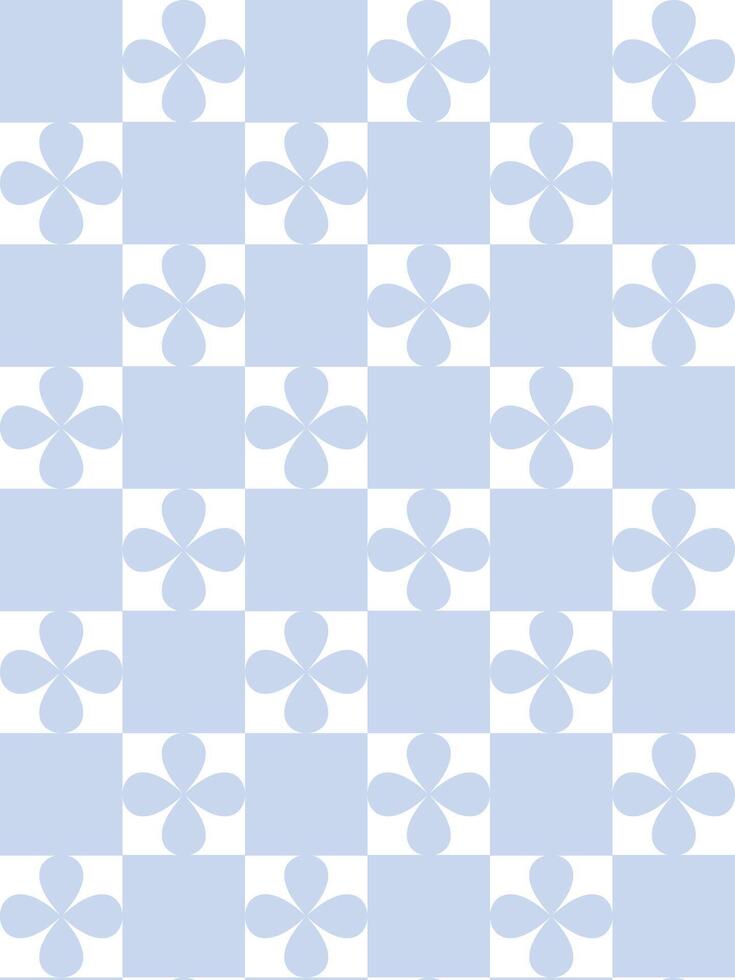 Seamless pattern with blue squares on white background. illustration. vector
