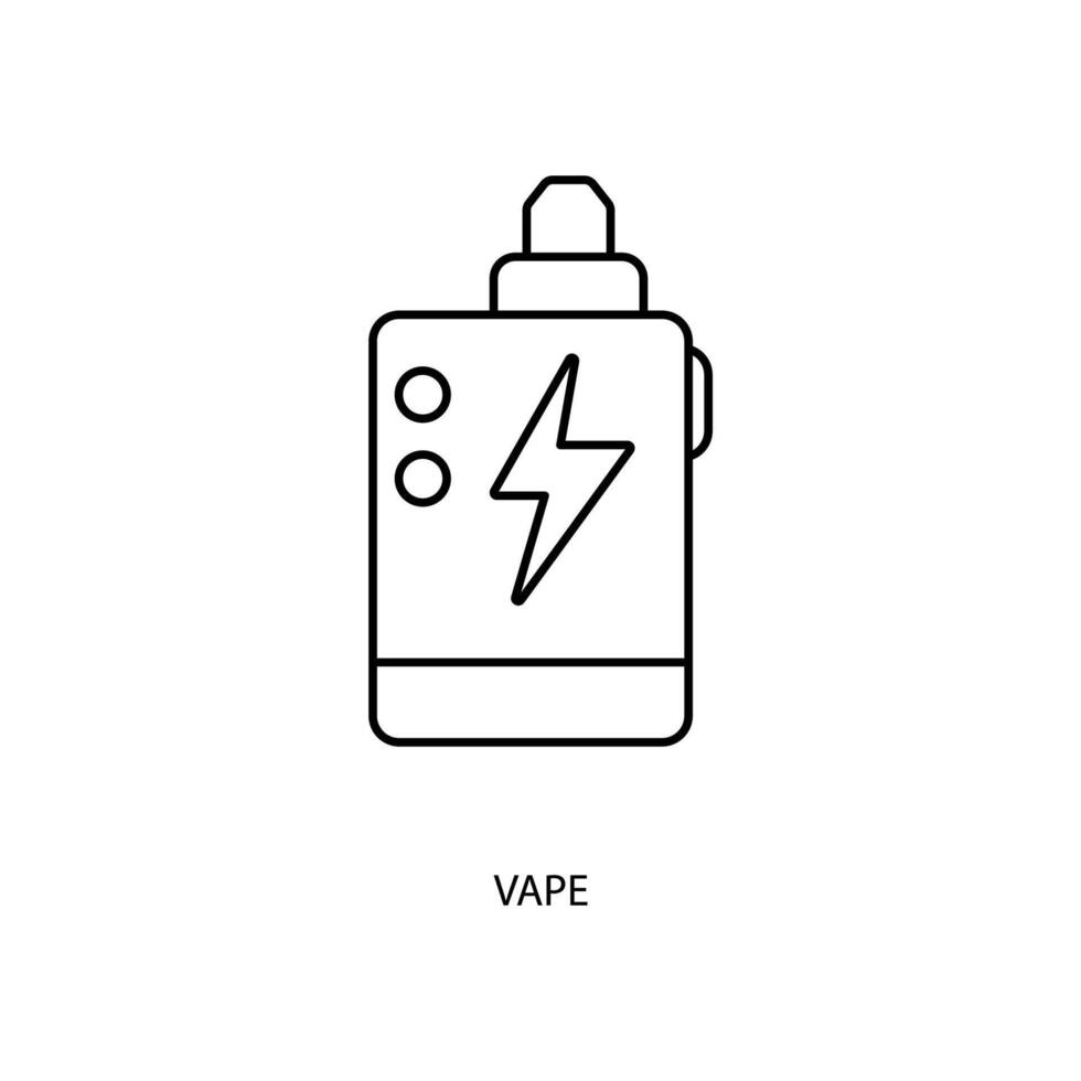vape concept line icon. Simple element illustration. vape concept outline symbol design. vector