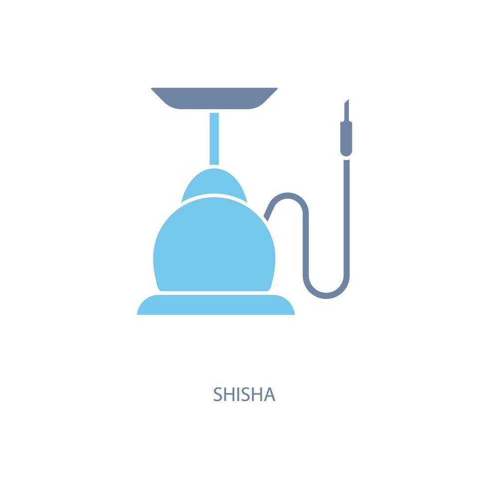 shisha concepto línea icono. sencillo elemento ilustración.shisha concepto contorno símbolo diseño. vector