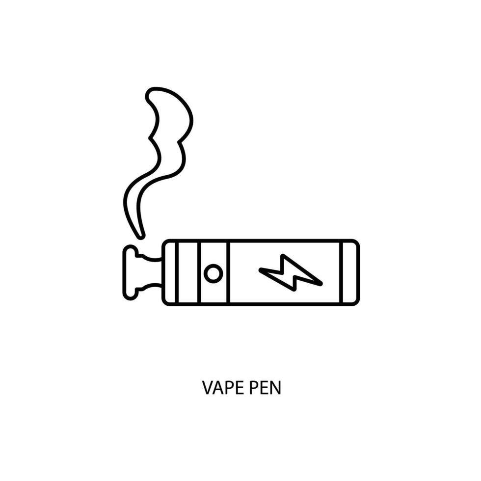 vape pen concept line icon. Simple element illustration. vape pen concept outline symbol design. vector