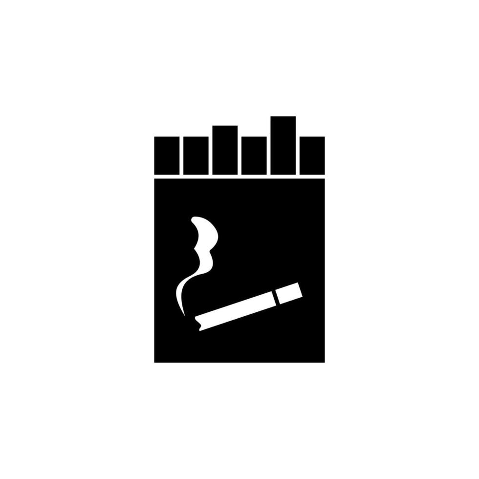 cigarette pack concept line icon. Simple element illustration.cigarette pack concept outline symbol design. vector
