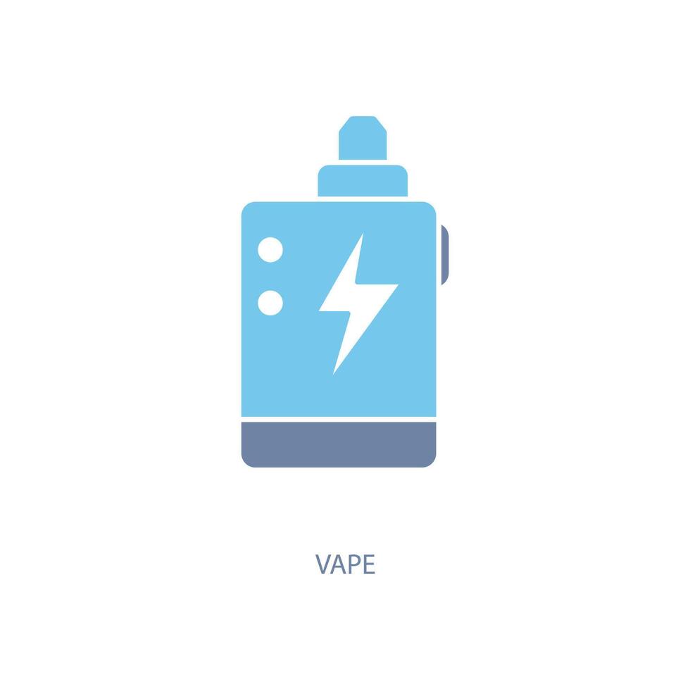 vape concept line icon. Simple element illustration. vape concept outline symbol design. vector