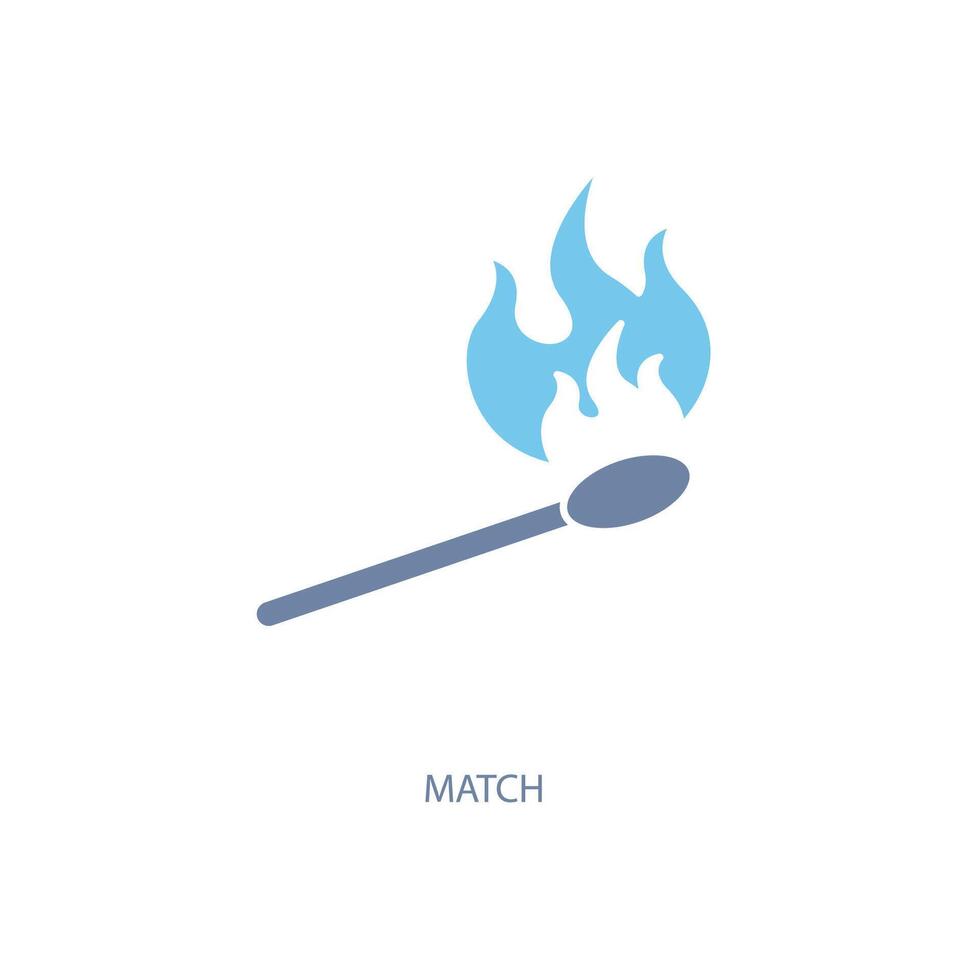 match concept line icon. Simple element illustration.match concept outline symbol design. vector