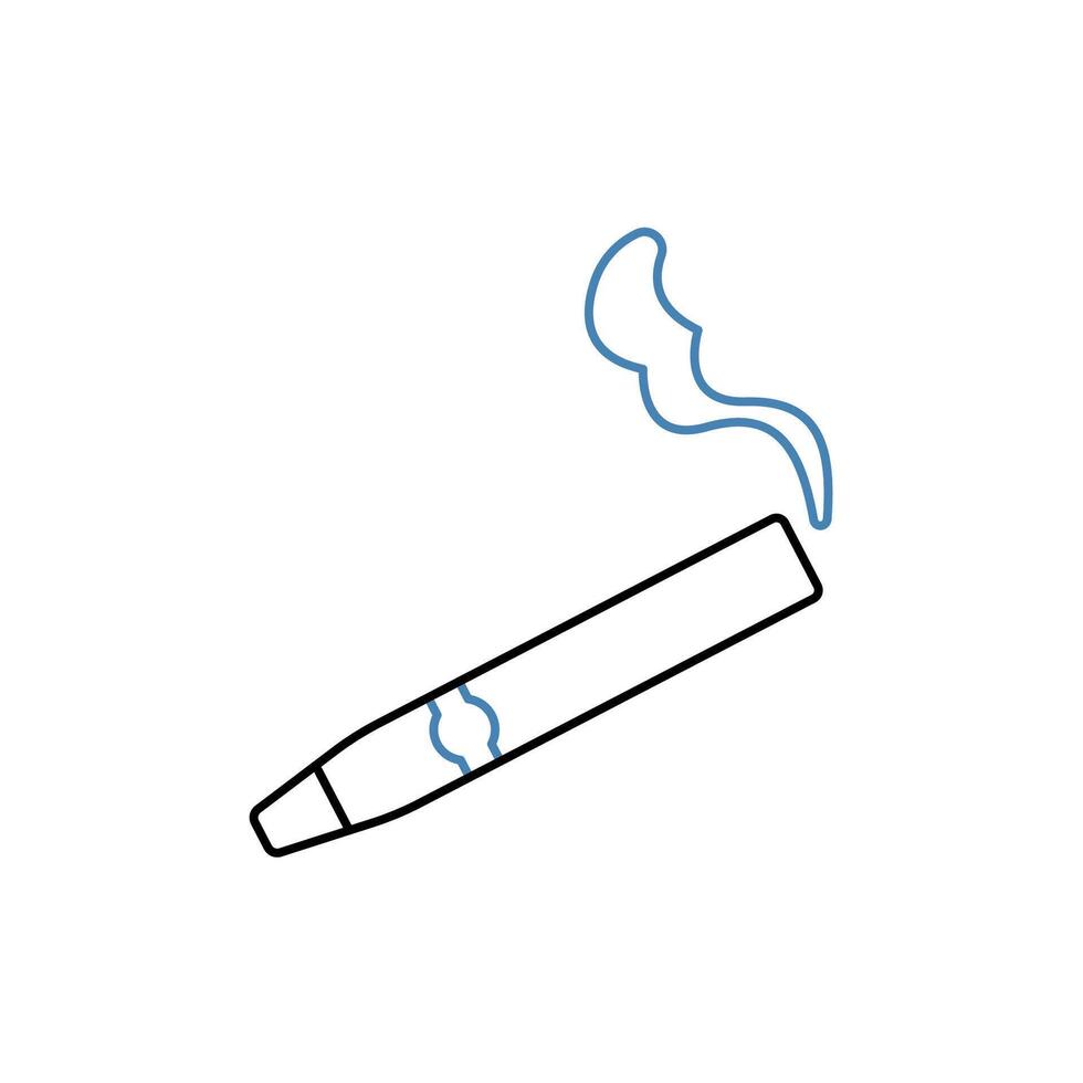 cigar concept line icon. Simple element illustration. cigar concept outline symbol design. vector