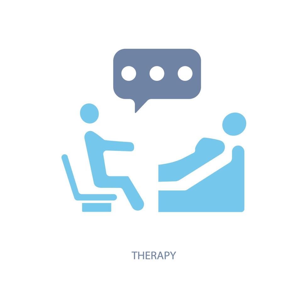 therapy concept line icon. Simple element illustration. therapy concept outline symbol design. vector