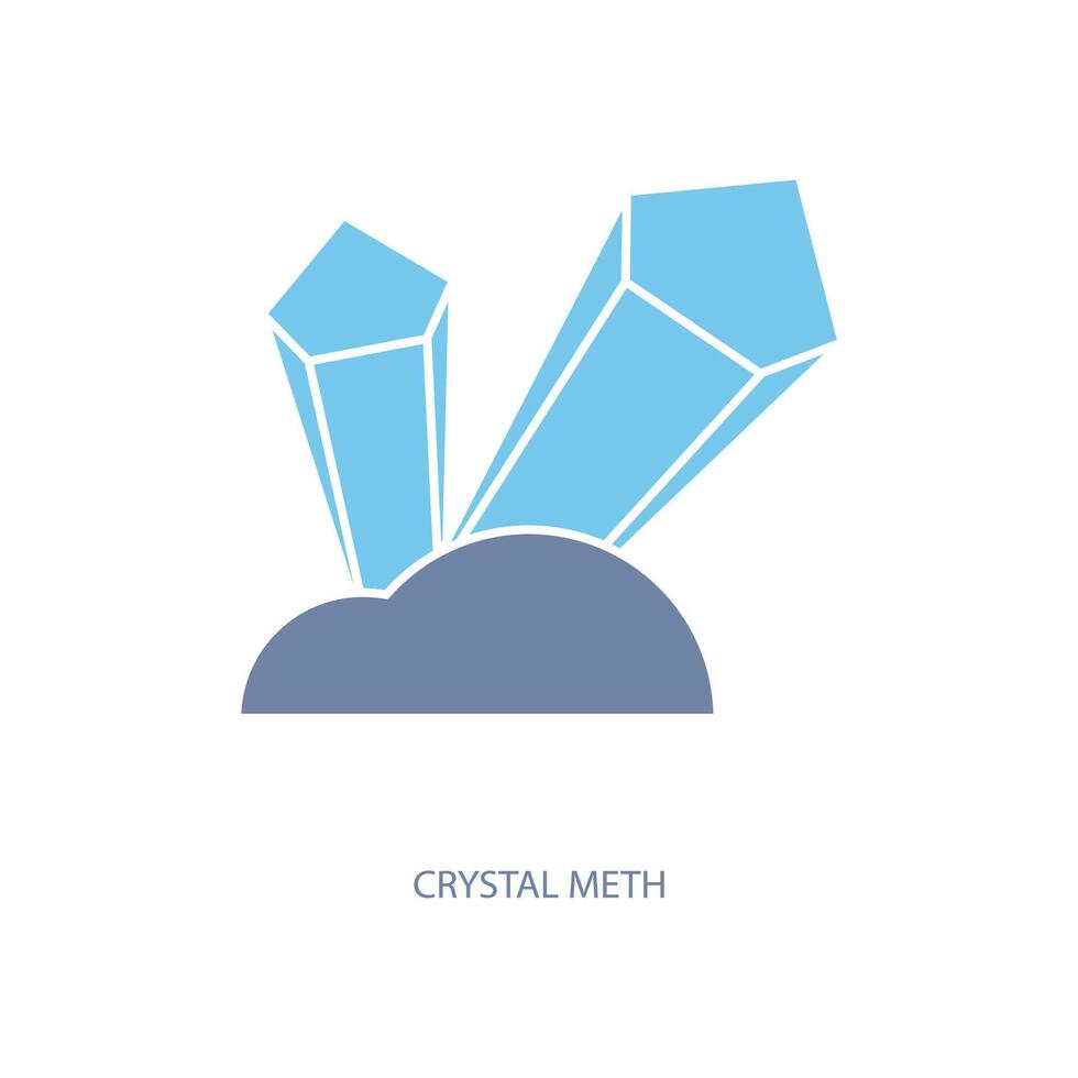 crystal meth concept line icon. Simple element illustration. crystal meth concept outline symbol design. vector